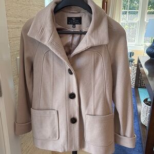 Gallery Women's Beige Pea Coat